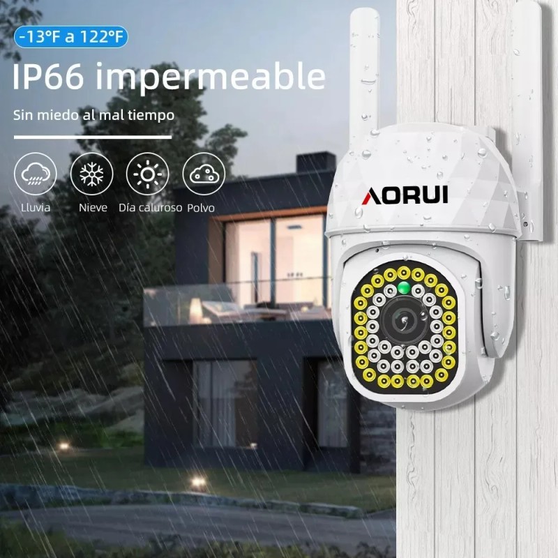 2pcs Cámara De Seguridad Hd Wifi De Visión Nocturna Alarma