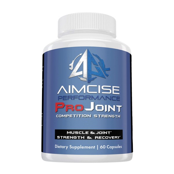 Aimcise Performance ProJoint Supplement with Glucosamine and Turmeric | Powerful Pain Muscle and Joint Recovery, Promotes Speed - 60 Day Supply