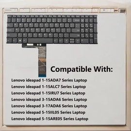 WWGTMC Replacement Keyboard for Lenovo ideapad 1-15IAU7 1-15IGL7 1-15IJL7 1-15IRU7 1-15ALC7 1-15AMN7 1-15ADA7,3-15ITL6 3-15ADA6 3-15ALC6,5-15ITL05 5-15IIL05 5-15ARE05 Series Laptop