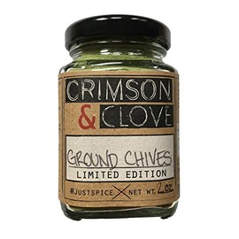 All Natural Premium Ground Chive Powder by Crimson and Clove (2 oz. glass spice jar)