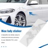 Aswalling Nice Lady car Vehicle Decoration Sticker Emblem Logo Badge
