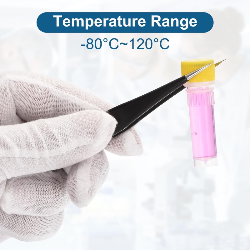 PATIKIL 1mL Plastic Test Tubes 36pcs Freezing Test Tubes Graduate