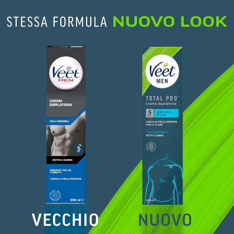 2 x Veet Men Total Pro Breast and Body Hair
