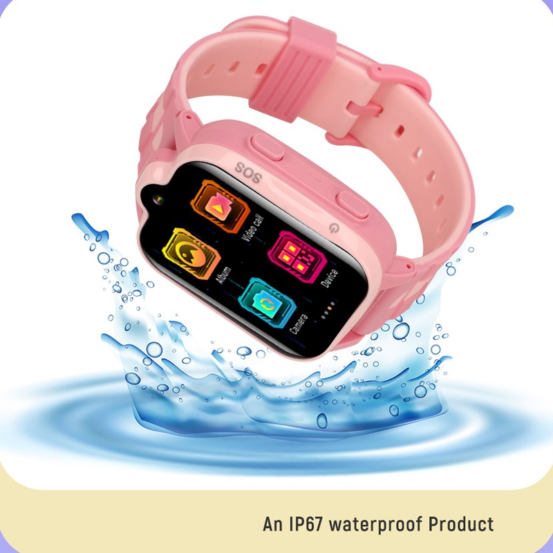 4G Kids Smart Watch GPS Position Video Call IP67 Waterproof