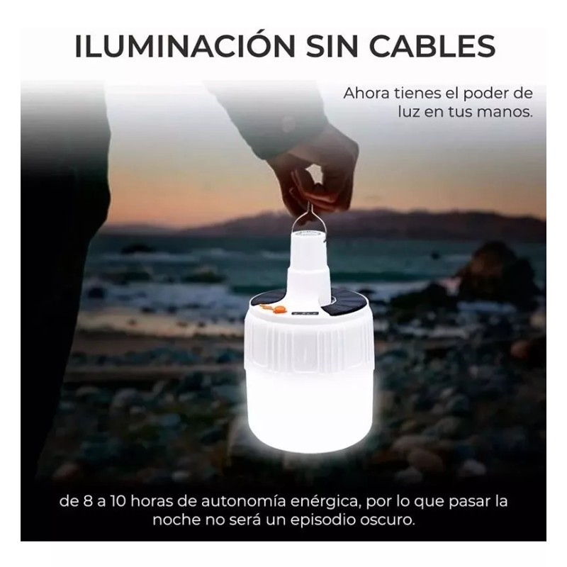 Best Linterna Camping Led Solar Super Brillante Tactica Portatil