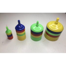 Colorful Plastic Aquarium Air Stone Bubble Diffuser (Pack of 2 Extra Large)