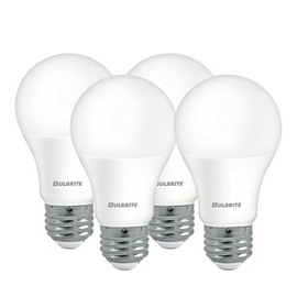 Bulbrite LED A19 Non-Dimmable Medium Screw Base (E26) Light Bulb, 4000K, 4 Piece