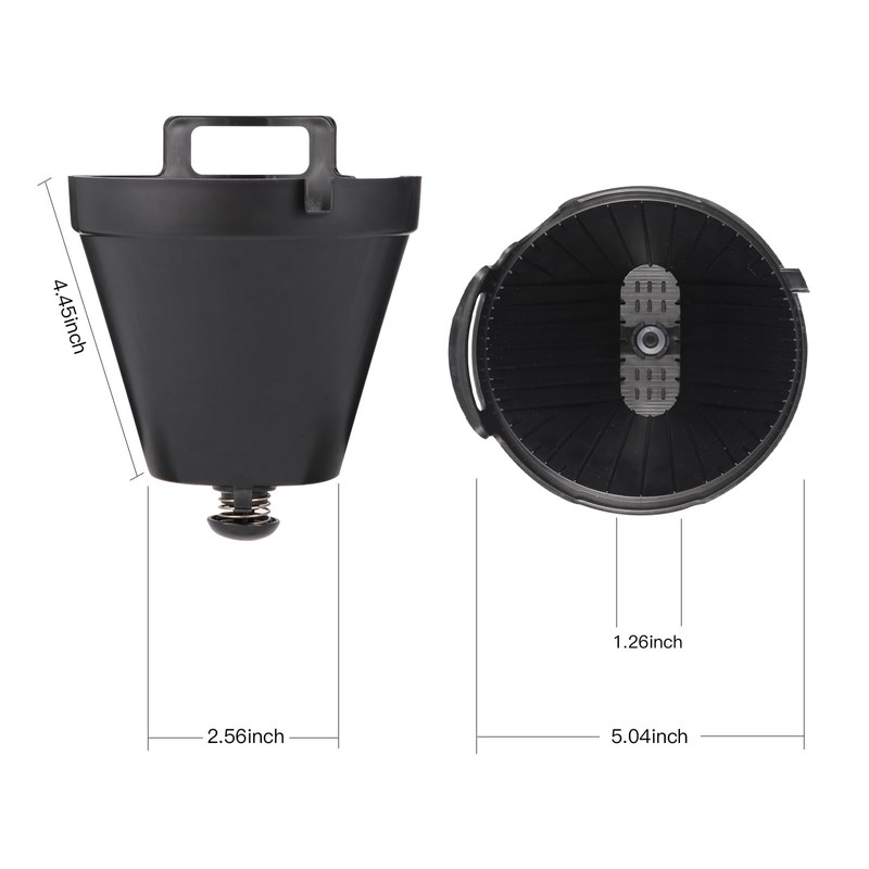 Permanent CE250 CE251 Filter Basket Holder & Gold Tone Filter