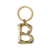 ARFUKA Keyring with Letter B Stainless Steel Car Key Fob