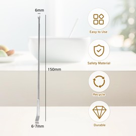 KMYZQDV 3Pcs Paint Stirrer Set Metal Mixing Sticks for Airbrush Drill Mixer Mini Model Crafts Stir Stirrers for Hobby Paint Bulk Silver Stick Mixers for DIY Art and Crafting Projects