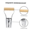 Mipcase 1pc Stainless Steel Garden Transplanting Tool with Ergonomic Wooden