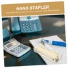 Operitacx Transparent Stapler Office Supplies Hand Stapler Staplers Office Stapler