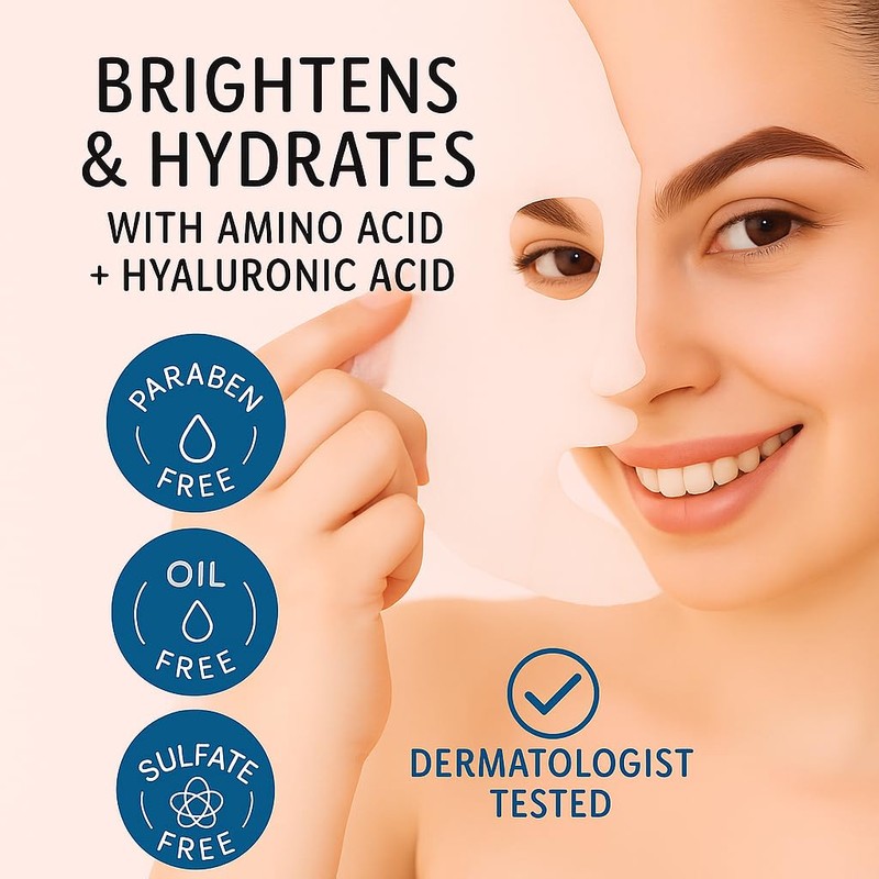 AUREVIA 5-Pack Bio-Collagen Hydrogel Overnight Face Mask - Deep Hydration,