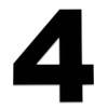 8 Inch Large House Numbers, Black Modern Home Address Signage
