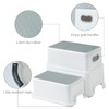 Victostar 2 Step Stool for Kids, Anti-Slip Sturdy Toddler Two