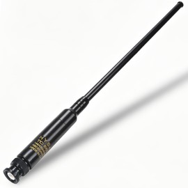 HYS BNC Telescopic Whip Handheld Dual Band Antenna,VHF 144MHz & UHF 430MHz