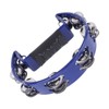 Musical Tambourine Plastic Stainless Steel Clear Crisp Sound Lightweight Percussion