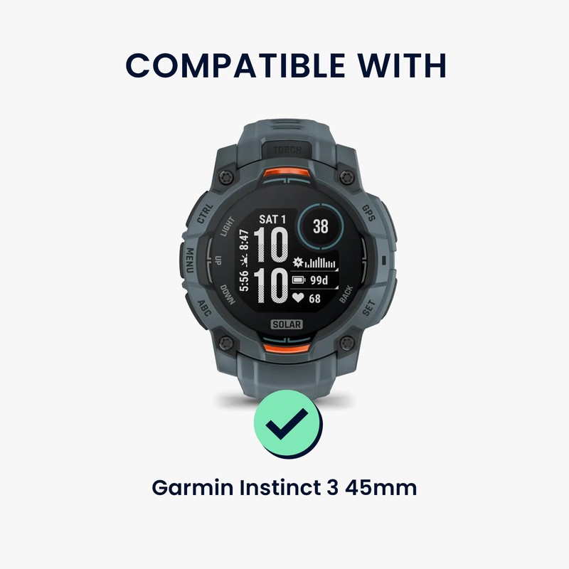 kwmobile Protective Cover for Garmin Instinct 3 45mm - Side