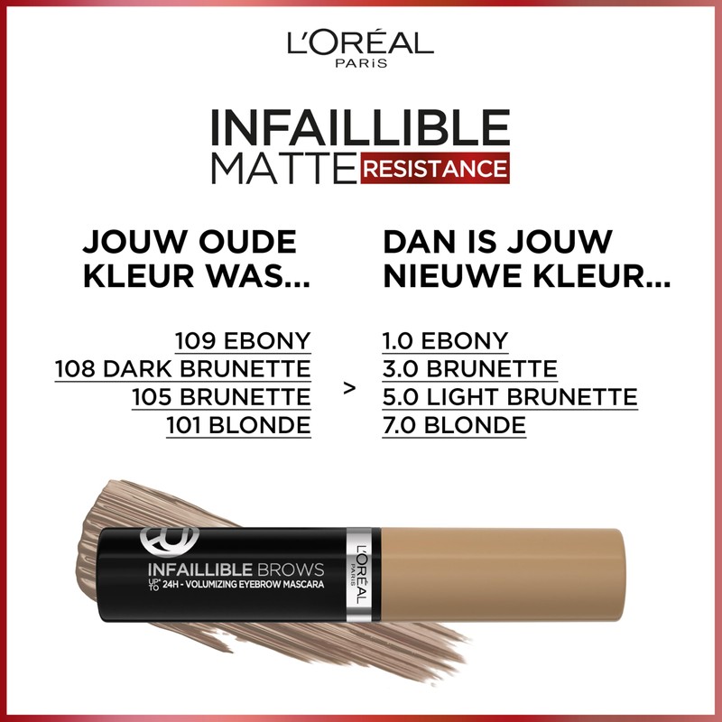 L'Oréal Paris Brow Artist Plump & Set 105 Brunette, Brown