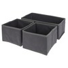 MIJOMA Set of 3 Organisers, Cupboard Organiser, Storage Boxes, Fabric