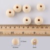 SOSMAR Pack of 100 x 20 mm Large Wooden Beads