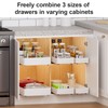Delamu 3 Pack Pull Out Cabinet Organizer, 15.7"Deep Pull Out
