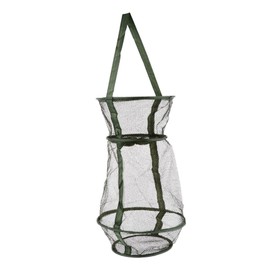 OHPHCALL Folding Net Bag Fishing Trap Cage Mesh Quality Nylon Material Lightweight Compact Catch Fish Crabs Shrimp