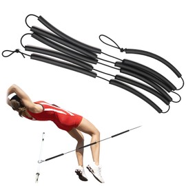 High Jump Training Equipment, 8FT High Jump Bungee Cord, High Jump Bungee Crossbar, Elastic Foam Crossbar for High Jump Practice in Track Field Stadiums