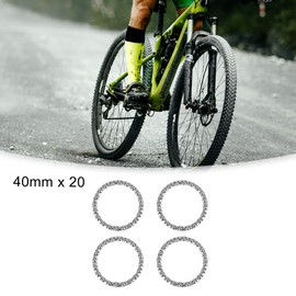 ACROPIX Ball Bearings Cage Crank Bearings 40mm x 20 Wheel Bearing Retainer Silver Tone 4pcs