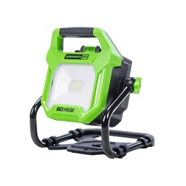 Greenworks WL60A00 Pro 60V (AC/DC) 2500-Lumen LED Work, 360° Head Rotation Tripod Mountable, Portable, Indoor/Outdoor, Flood Light, Tool-Only, Green