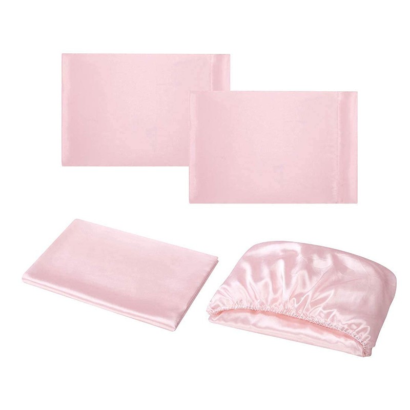 Homiest 3pcs Satin Sheets Set Luxury Silky Satin Bedding Set