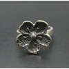 Sterling silver ring flower solid 925 R000827 Empress