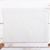 Threadart Canvas Pencil Pouch White with Zipper For Organization, Small