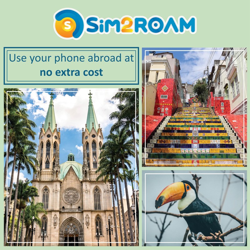Brazil Data ONLY Sim Card 30 Daysl12GB of High-Speed up