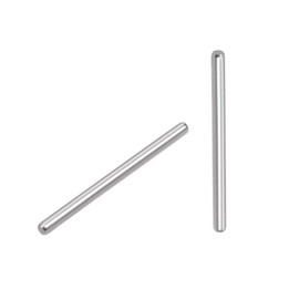 sourcing map 100pcs 2.5mm x 35mm Dowel Pin 304 Stainless Steel Pegs Support Shelves Silver Tone