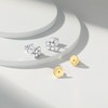 Fomissky-sisa Hypoallergenic Earring Backs for Studs White Gold Plated, Secure