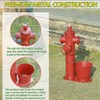 20.9"H Metal Fire Hydrant for Dogs to Pee On with