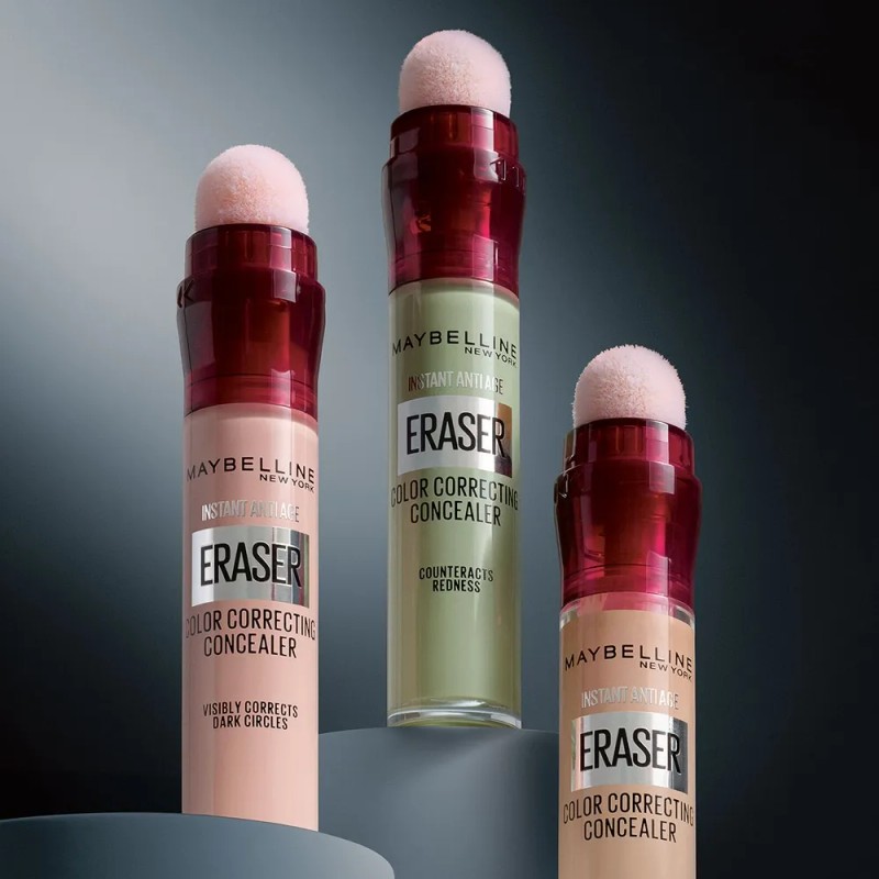Maybelline Corrector facial Instant Age Rewind 6ml, borra ojeras, contornea