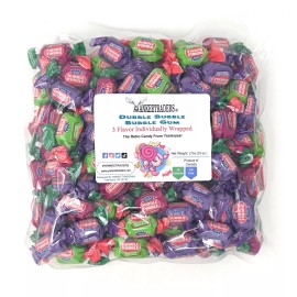 Dubble Bubble 3 Flavor Wrapped Gum, 2, 2 lb Bags (4 lbs) ~ YANKEETRADERS®