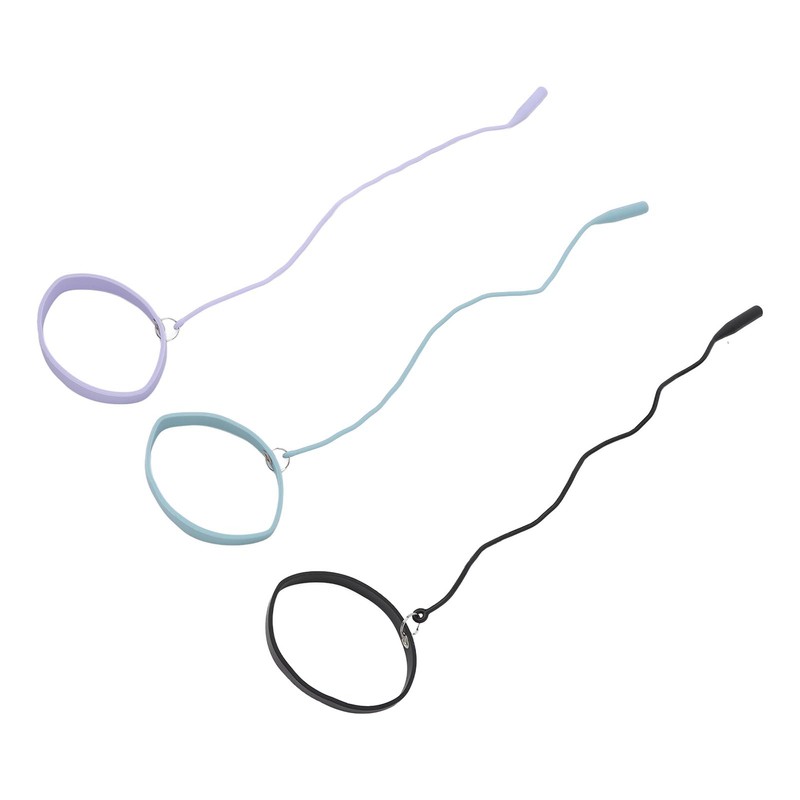 3PCS Eyelash Extension Tweezers Holders Bracelet Silicone Ring Tweezers Protector