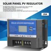 Solar Charge Controller LCD Display Dual Usb Interface Durable Solar