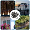 MUXHEL 1/3'' x 16.4 Ft Long Black Chain for Hanging,