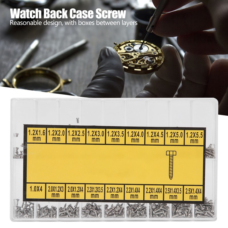 Watch Back Case Screw Watch Back Cover Repairing Screw Box