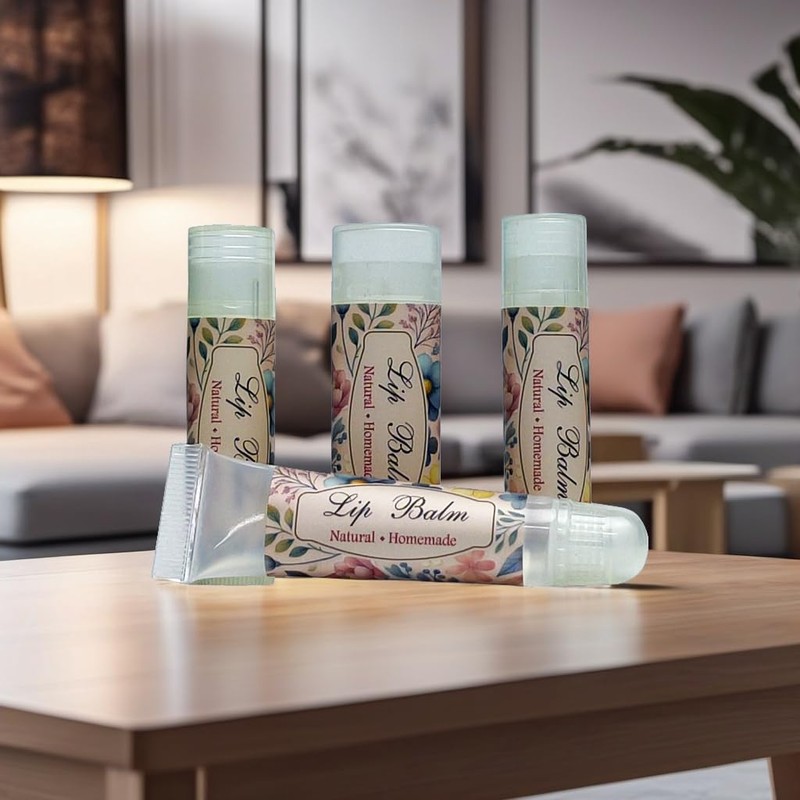 WRAPWAVE Premium Lip Balm Tube Labels - Durable Waterproof &