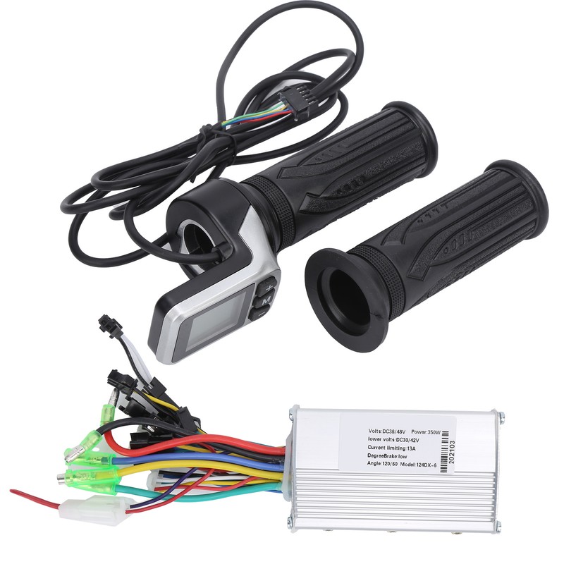 36V/48V 350W Brushless Controller and 124DX LCD Twist Throttle Set