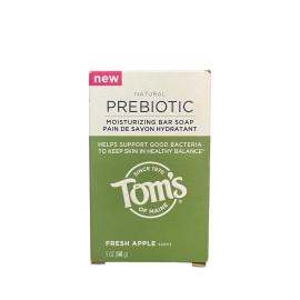 Tom's of Maine Prebiotic Moisturizing Bar Soap, FRESH APPLE, 5 oz Discontinued