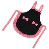 Bowknot Apron Multifunctional Cooking OilProof Waterproof Antifouling Apron for Kitchen(Black