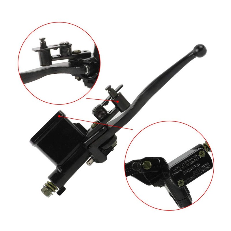 FLYPIG 7/8" Left Hydraulic Brake Master Cylinder for Motorcycle Kids