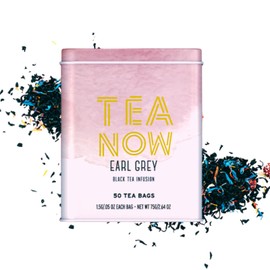 Life Plus Style Gourmet Tea Now Organic Earl Grey Black Tea Citrus Bergamot Caffeinated Bold Flavor British Tea 50 Count Eco-Conscious Tea Bags (Pack of 1)