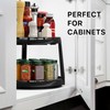 Simple Houseware 2-Tier Lazy Susan Spice Organizer, 10-Inch Diameter, Rustic